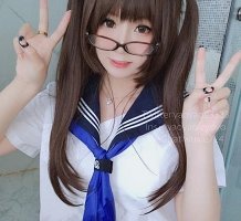 精选微博妹子摇摇乐的蓝JK