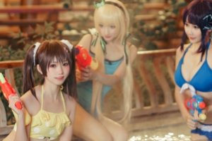 精选《三色绘恋》温泉COS图集