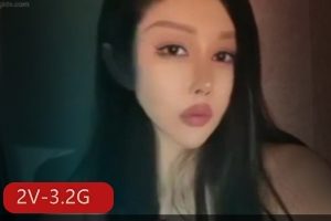 田冰冰大黑牛自娱自乐水晶棒棒糖，高科技女神身材诱惑2V3.2G