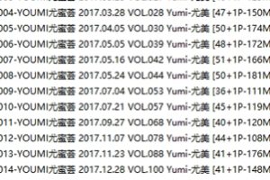 微博尤美私拍套图32部5.4G珍藏版